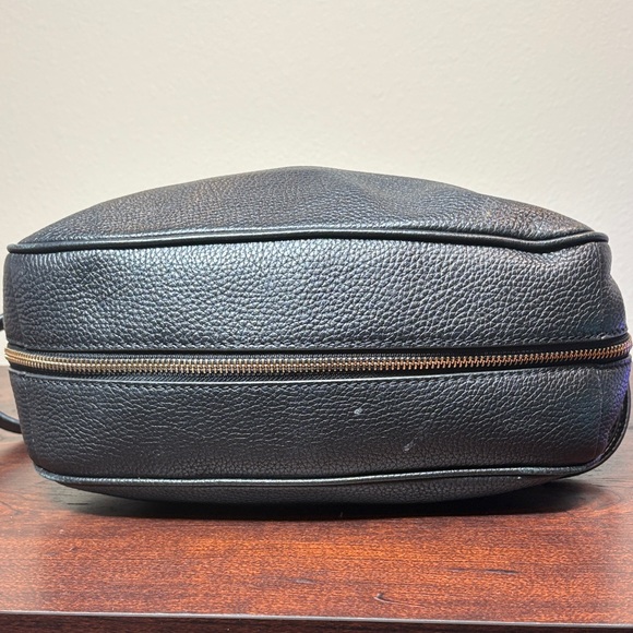 Kate Spade Pebbled Leather Flap Bag • Black Crossbody Shoulder - Picture 4 of 13